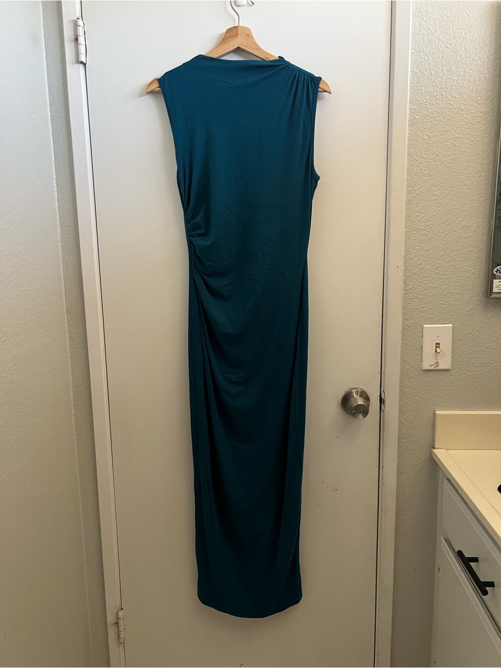 Sleeveless Teal Maxi Dress - Classic Women’s Dress
